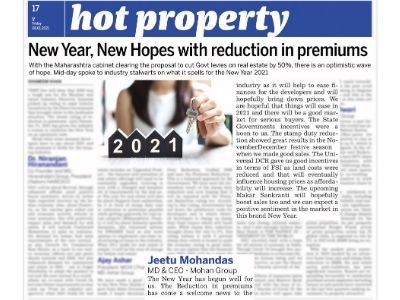 Mid Day : New Year, New Hopes with reduction in premiums